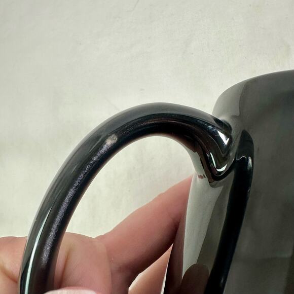 Orca Coatings Black Ceramic Brown Cat Print Coffee Mug Edgy Drinkware Dishes - Picture 9 of 11